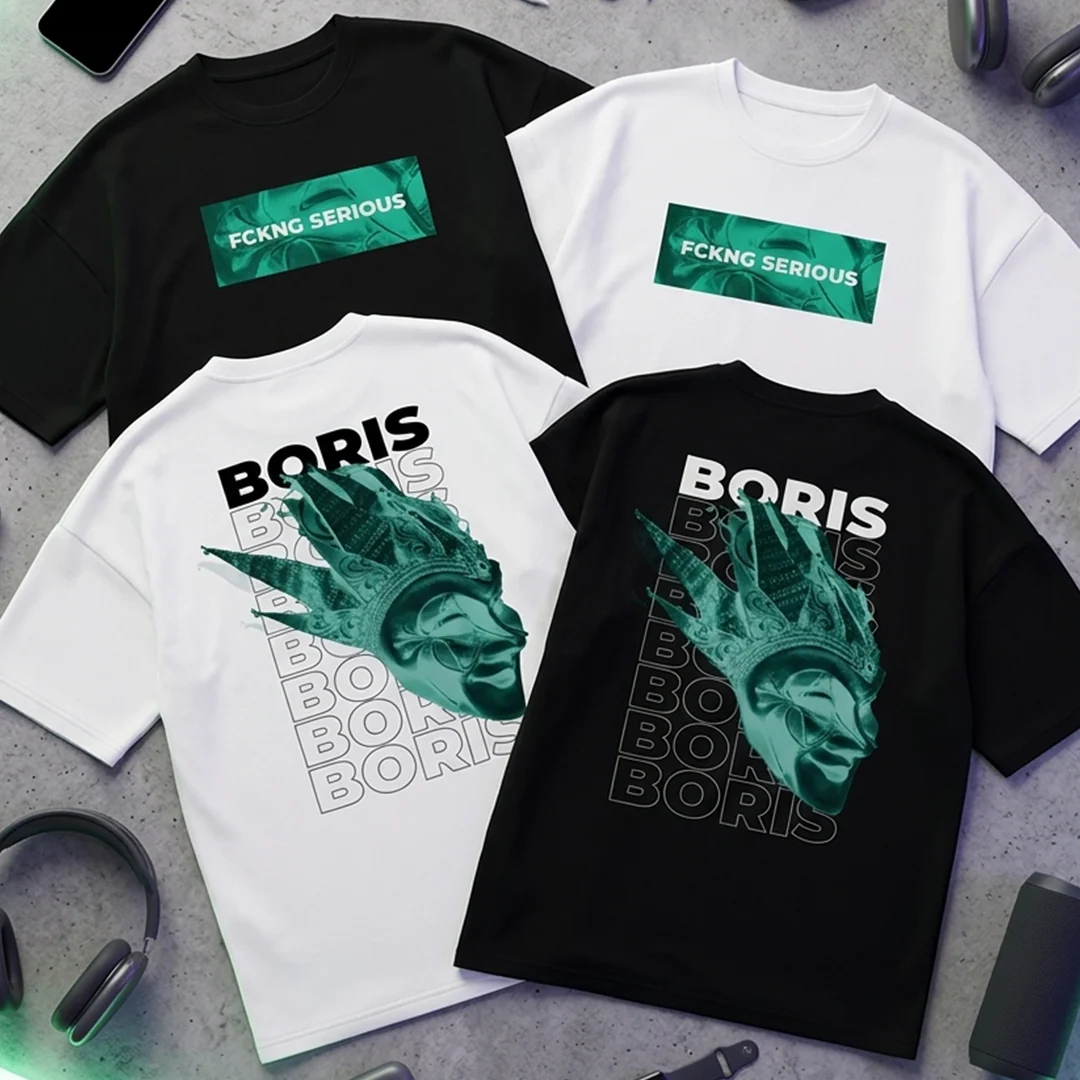 Camiseta Oversize Boris Brejcha FCKNG 2025 Verde - Image 5