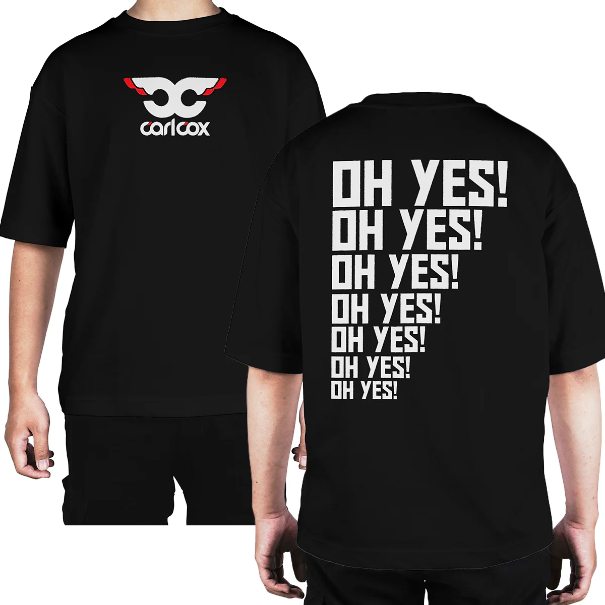 Camiseta Oversize Carl Cox Logo Oh yes!