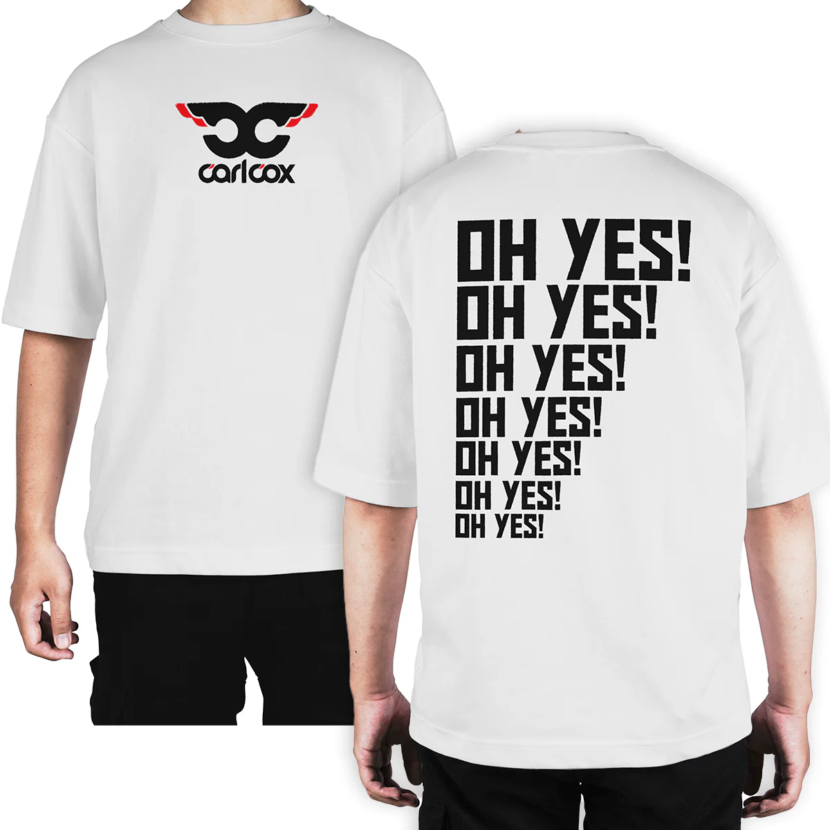 Camiseta Oversize Carl Cox Logo Oh yes! - Image 2