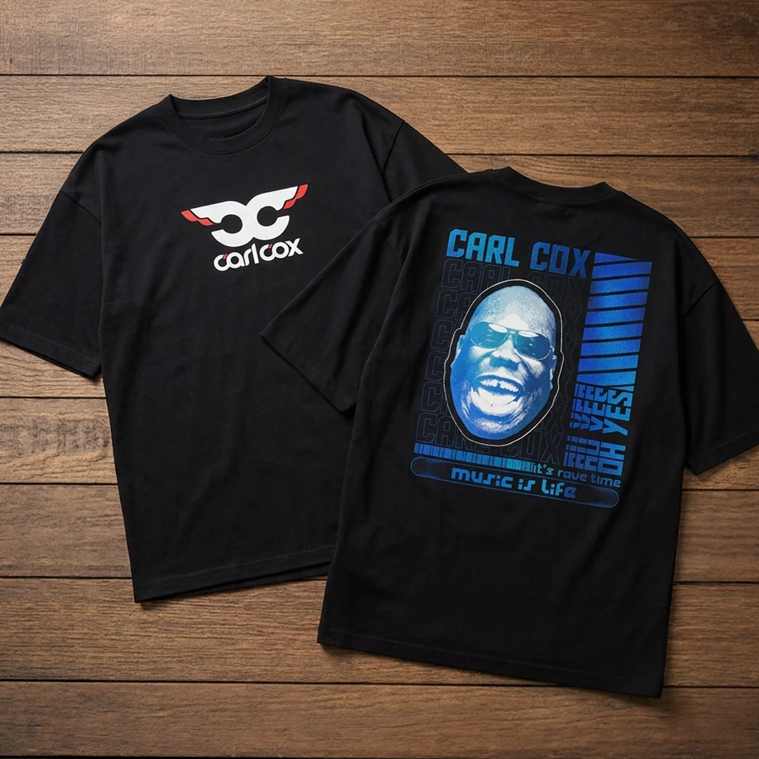 Camiseta Oversize Carl Cox Music Life Blue - Image 4