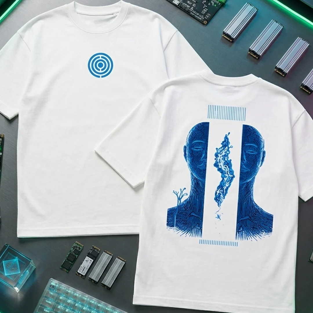 Camiseta Oversize Core Art Azul - Image 7