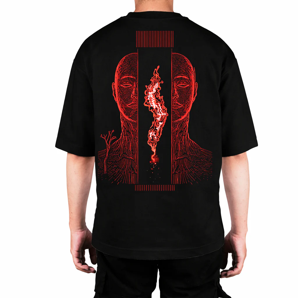 Camiseta Oversize Core Red Art 1 - Image 5