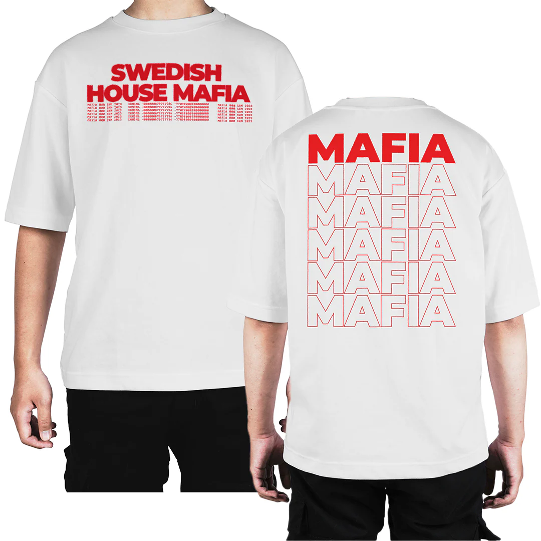Camiseta Oversize Swedish House Mafia Doble Estampado - Image 4