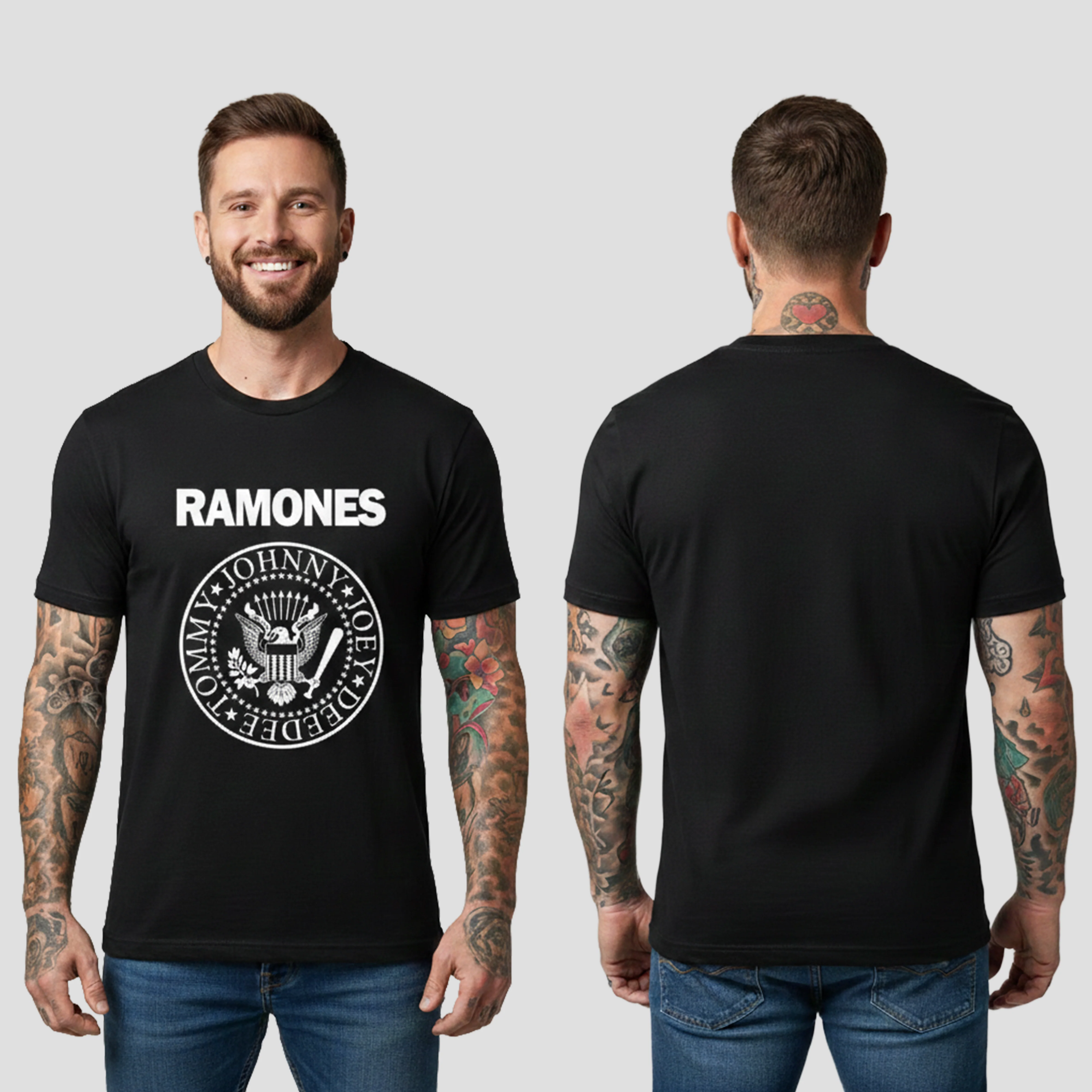 Camiseta Algodon The Ramones Logo Casico - Image 2