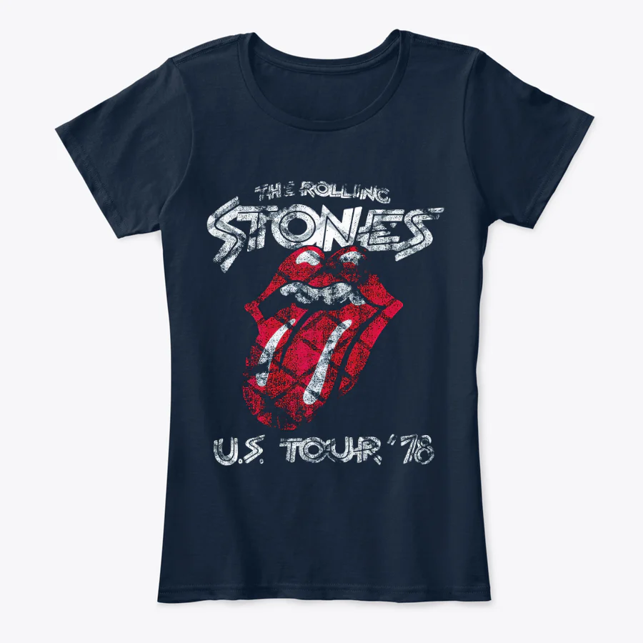 Camiseta The rolling Stones US tour 78 Rock Style mujer - Image 3
