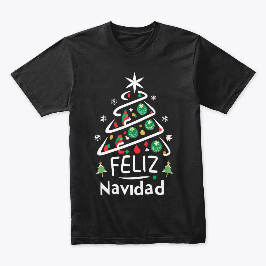 Camisetas Navideñas Familia Set de 3 Prendas Arbol feliz Navidad - Image 2