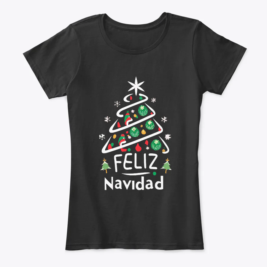 Camisetas Navideñas Familia Set de 3 Prendas Arbol feliz Navidad - Image 3