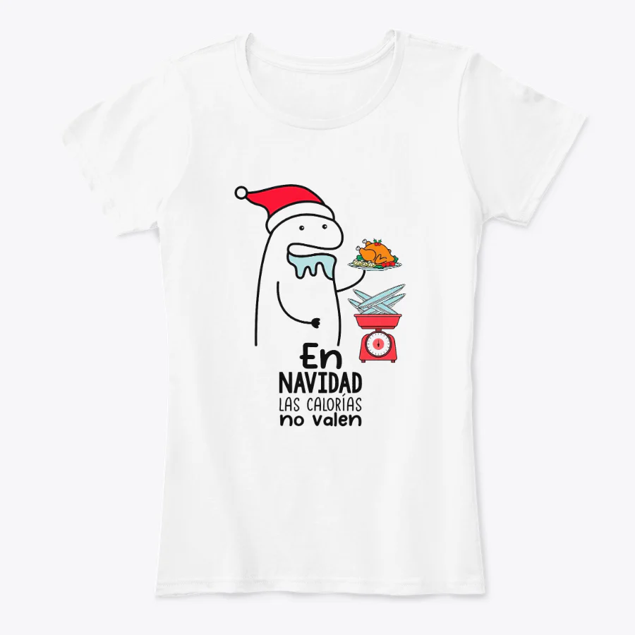 Camisetas Navideñas Familia Set de 3 Prendas En Navidad Las Calorias No Valen - Image 3