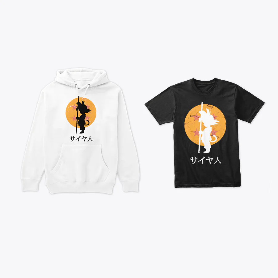 Combo Dragon Ball Goku Báculo: Buzo y Camiseta - Image 3