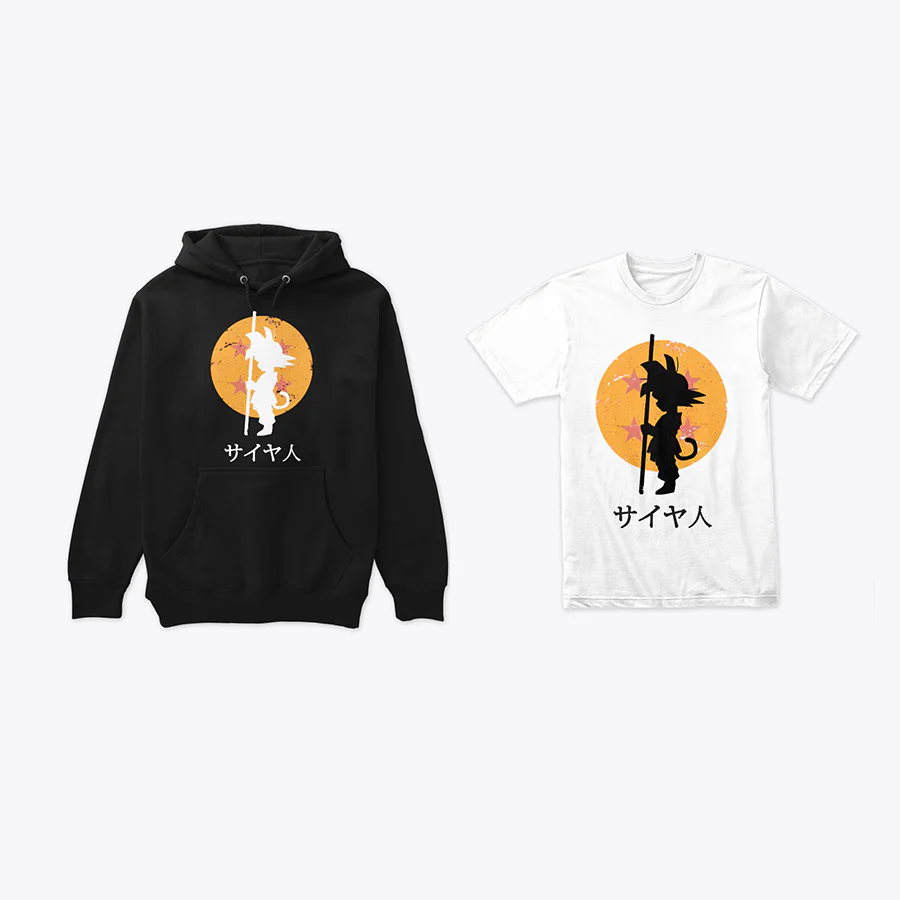 Combo Dragon Ball Goku Báculo: Buzo y Camiseta - Image 4