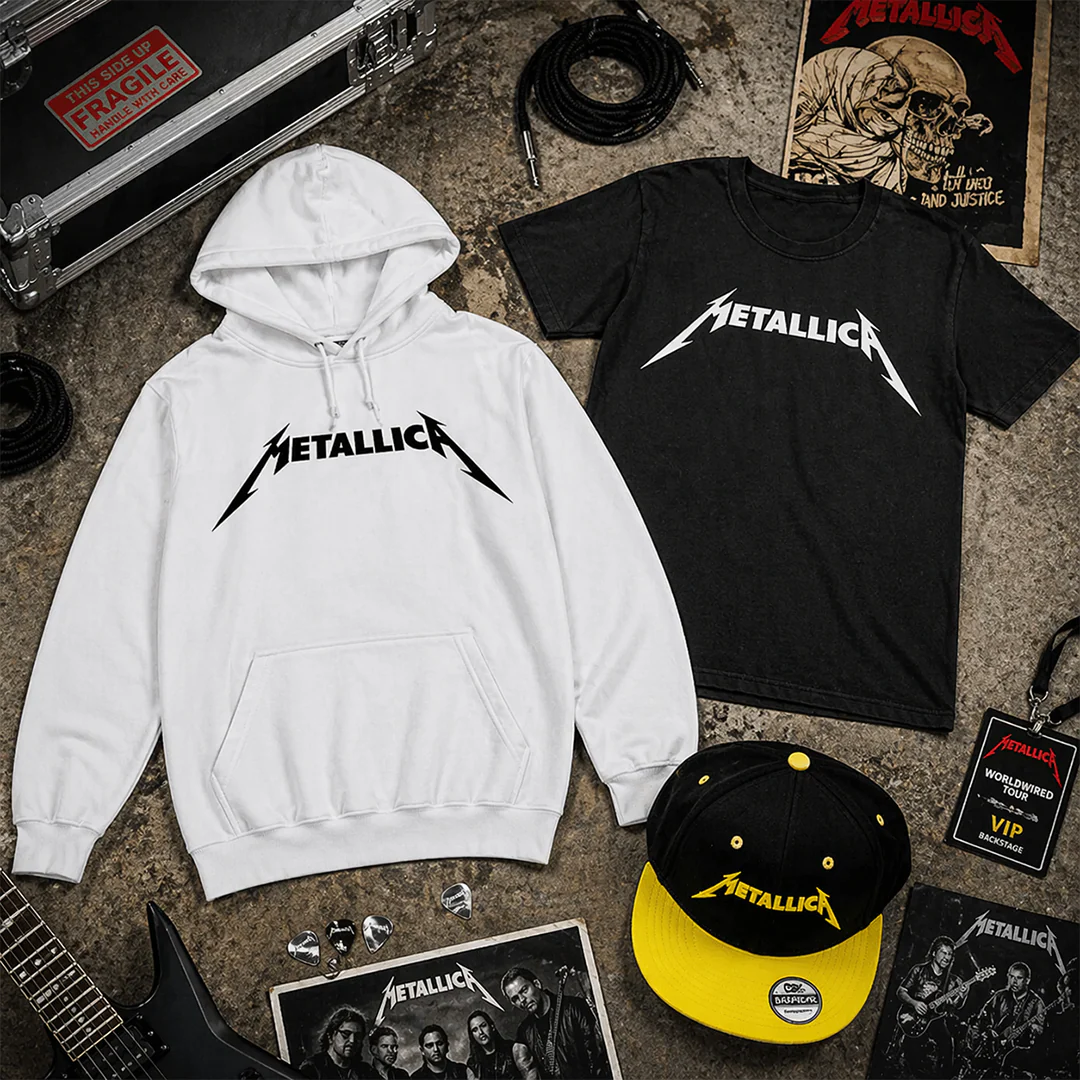 Combo Metallica Logo: Buzo, Camiseta y Gorra - Image 8