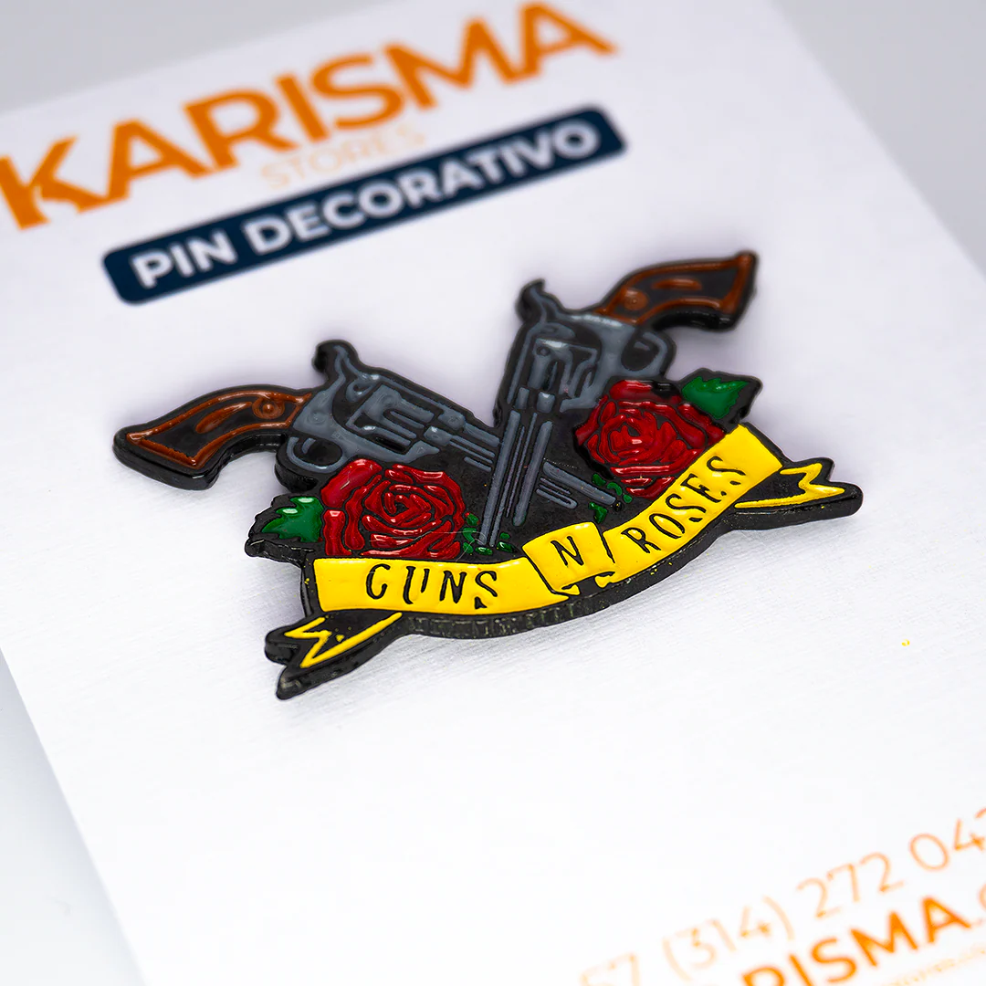 Pin Metálico Rock Guns and Roses - Image 3