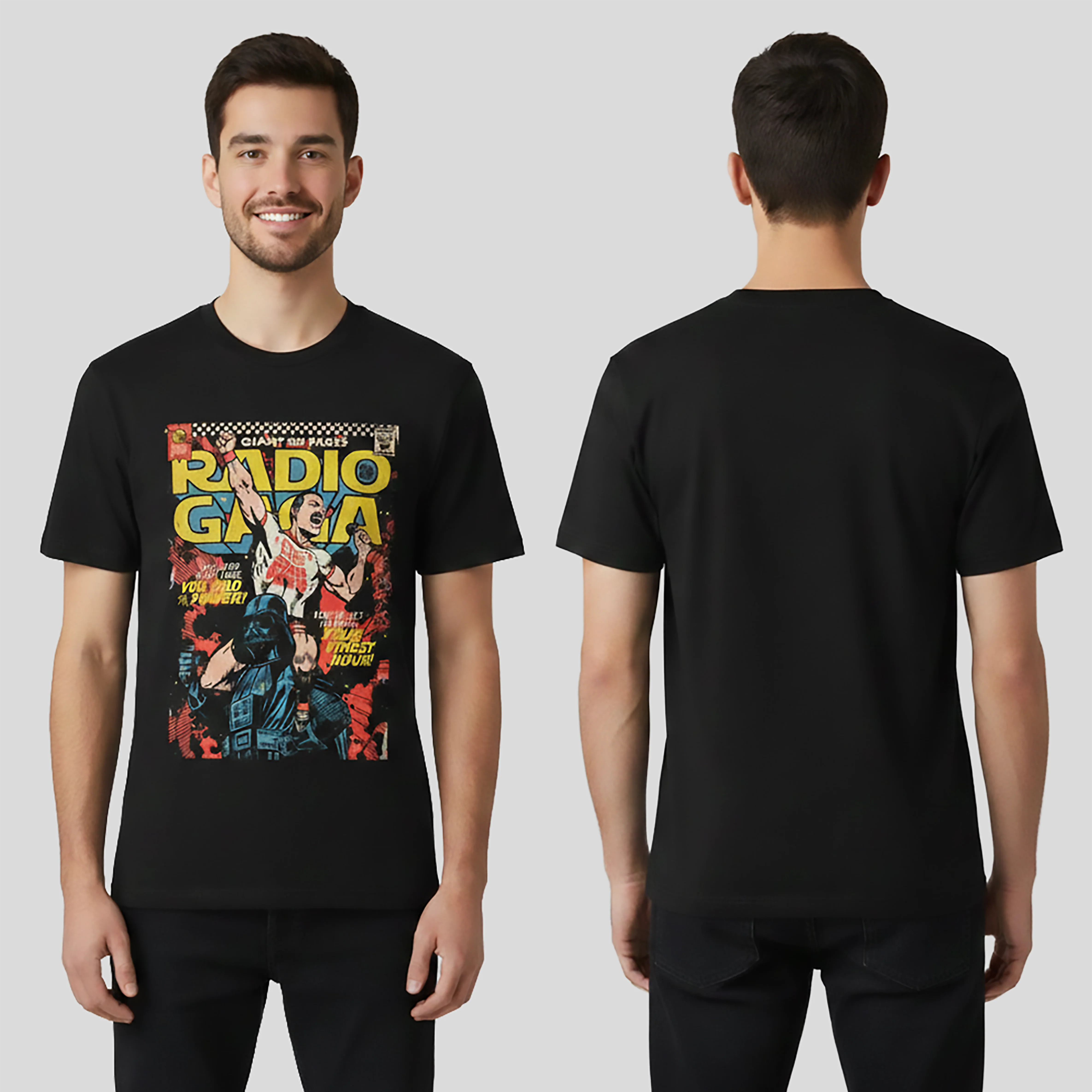 Camiseta Algodon Radio Gaga Art Queen - Image 2